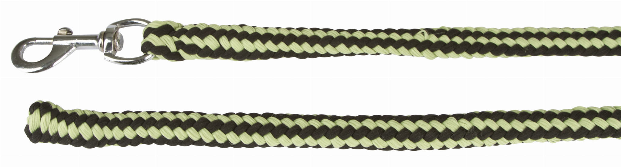 Uwiąz dla konia Hippo, zwykły karabińczyk, antracyt/jasnozielony, 200 cm, Covalliero - Cavalo